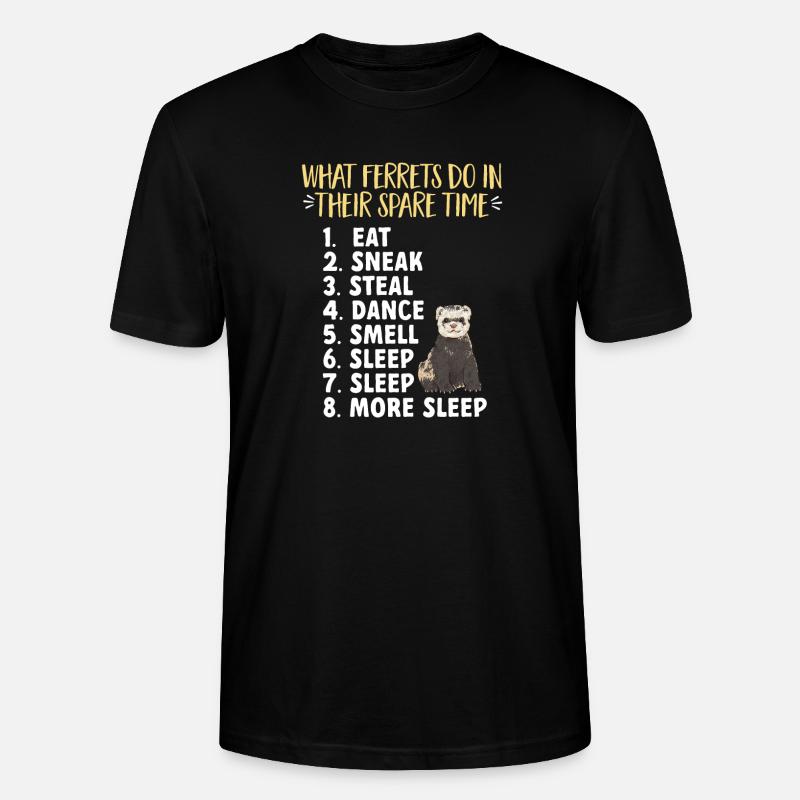 Frettchen Besitzer Frettchen - Stanley/Stella Unisex Bio-T-Shirt CRAFTER - Schwarz
