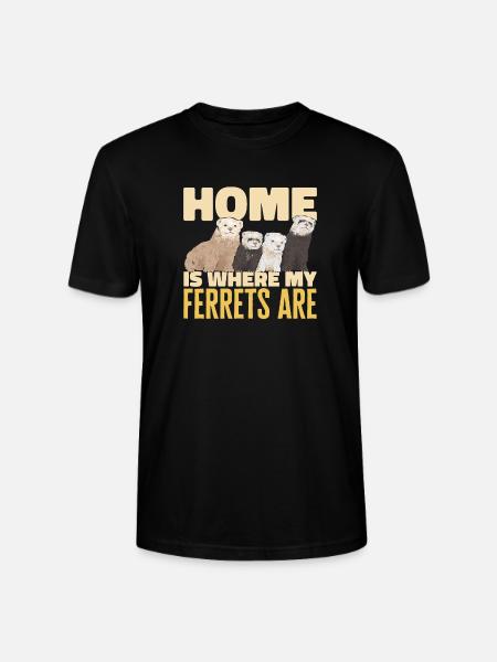 Frettchen Besitzer Frettchen - Stanley/Stella Unisex Bio-T-Shirt CRAFTER - Schwarz