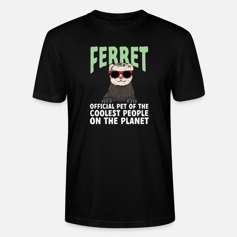 Frettchen Besitzer Frettchen - Stanley/Stella Unisex Bio-T-Shirt CRAFTER - Schwarz