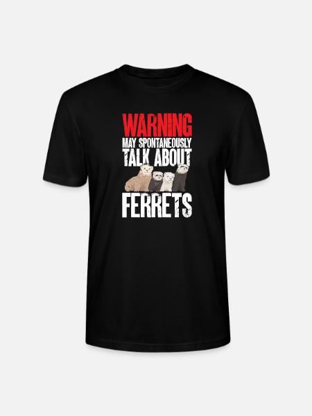 Frettchen Besitzer Frettchen - Stanley/Stella Unisex Bio-T-Shirt CRAFTER - Schwarz