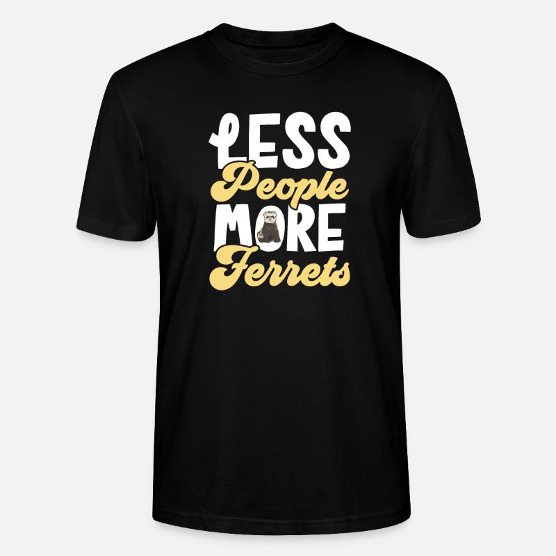 Furet, propriétaire de furet - T-shirt bio CRAFTER Stanley Stella Unisexe - noir