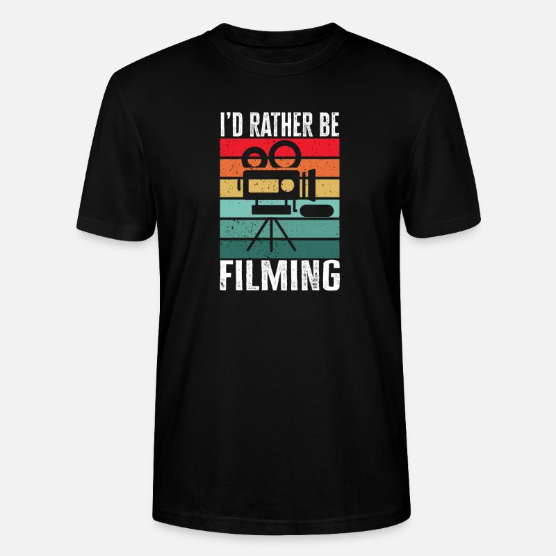 Monteur vidéo Cinéaste Vidéaste - T-shirt bio CRAFTER Stanley Stella Unisexe - noir