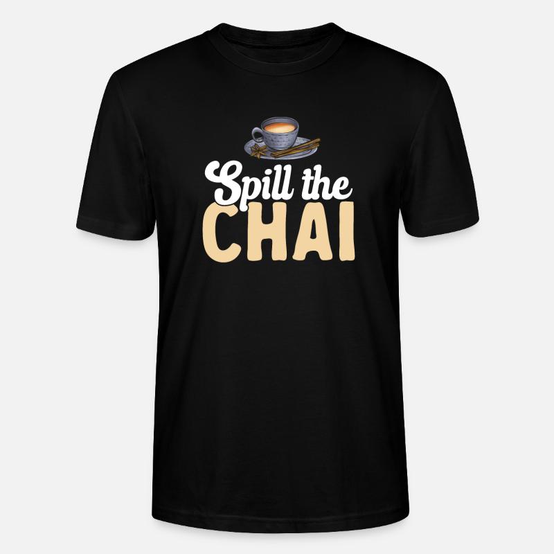 Chai Tee Masala Chai - Stanley/Stella Unisex Bio-T-Shirt CRAFTER - Schwarz