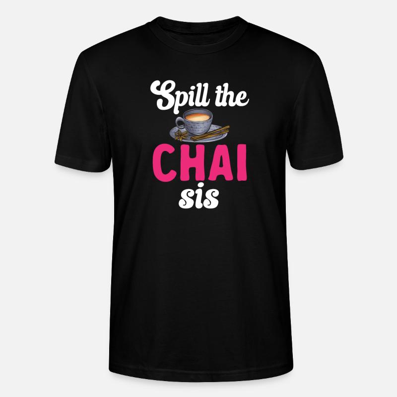 Chai Tee Masala Chai - Stanley/Stella Unisex Bio-T-Shirt CRAFTER - Schwarz