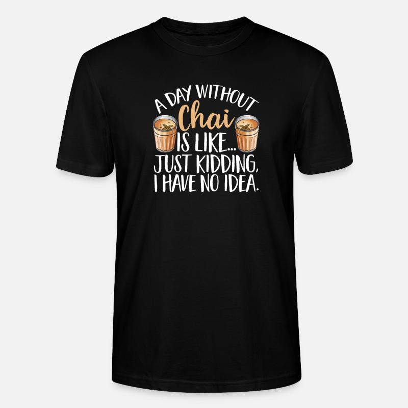 Chai Tee Masala Chai - Stanley/Stella Unisex Bio-T-Shirt CRAFTER - Schwarz