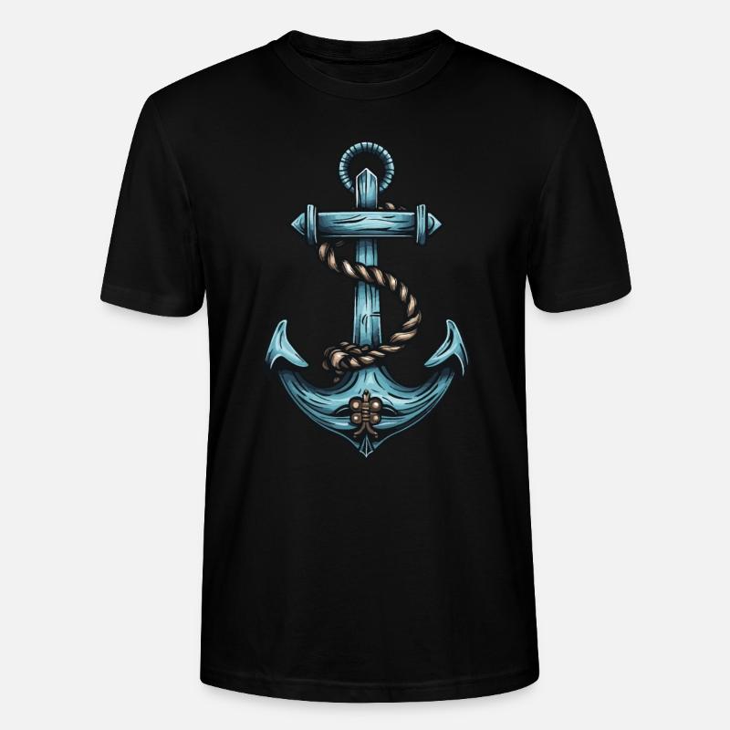 Port d’ancrage - T-shirt bio CRAFTER Stanley Stella Unisexe - noir
