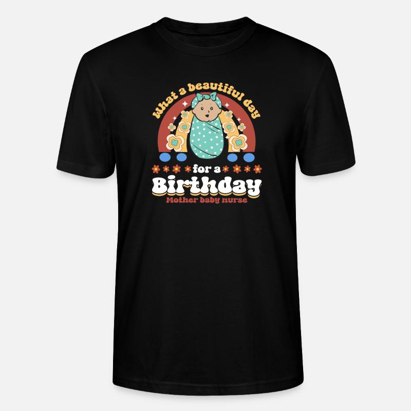 Infirmière Bébé Maternité Infirmière - T-shirt bio CRAFTER Stanley Stella Unisexe - noir