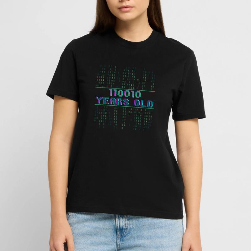 50th Birthday 50 Year Old Binary Code Coder Stanley/Stella CRAFTER Unisex Organic T-Shirt