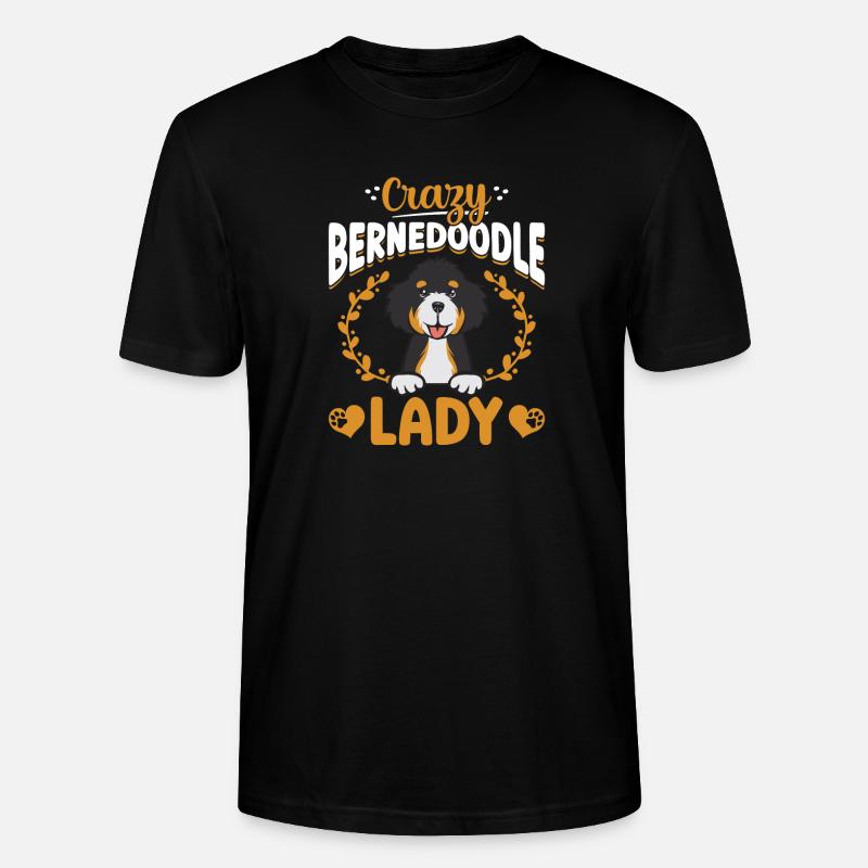 Bernedoodle Hund - Stanley/Stella Unisex Bio-T-Shirt CRAFTER - Schwarz