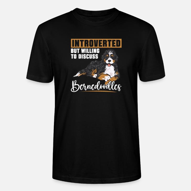 Bernedoodle Hund - Stanley/Stella Unisex Bio-T-Shirt CRAFTER - Schwarz