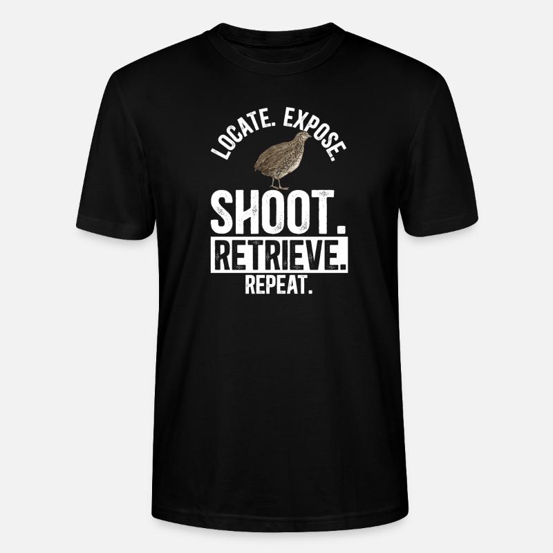 Oiseau de caille - T-shirt bio CRAFTER Stanley Stella Unisexe - noir