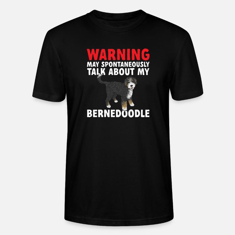Bernedoodle Hund - Stanley/Stella Unisex Bio-T-Shirt CRAFTER - Schwarz