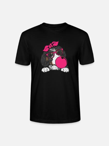 Chien Bernedoodle - T-shirt bio CRAFTER Stanley Stella Unisexe - noir