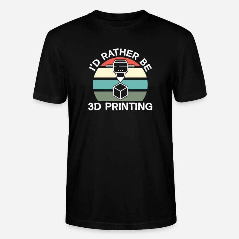 3D Printer 3D Printing - Stanley/Stella CRAFTER Unisex Organic T-Shirt - black