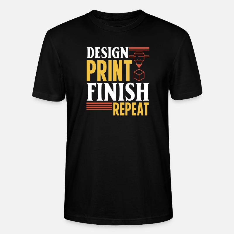 3D Printer 3D Printing - Stanley/Stella CRAFTER Unisex Organic T-Shirt - black