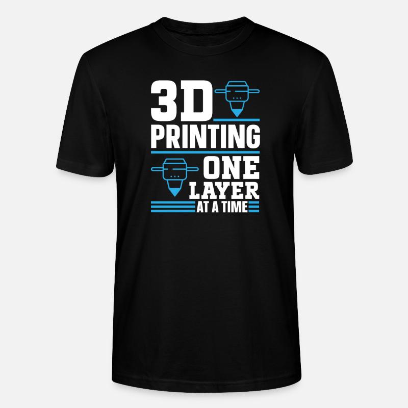3D Printer 3D Printing - Stanley/Stella CRAFTER Unisex Organic T-Shirt - black