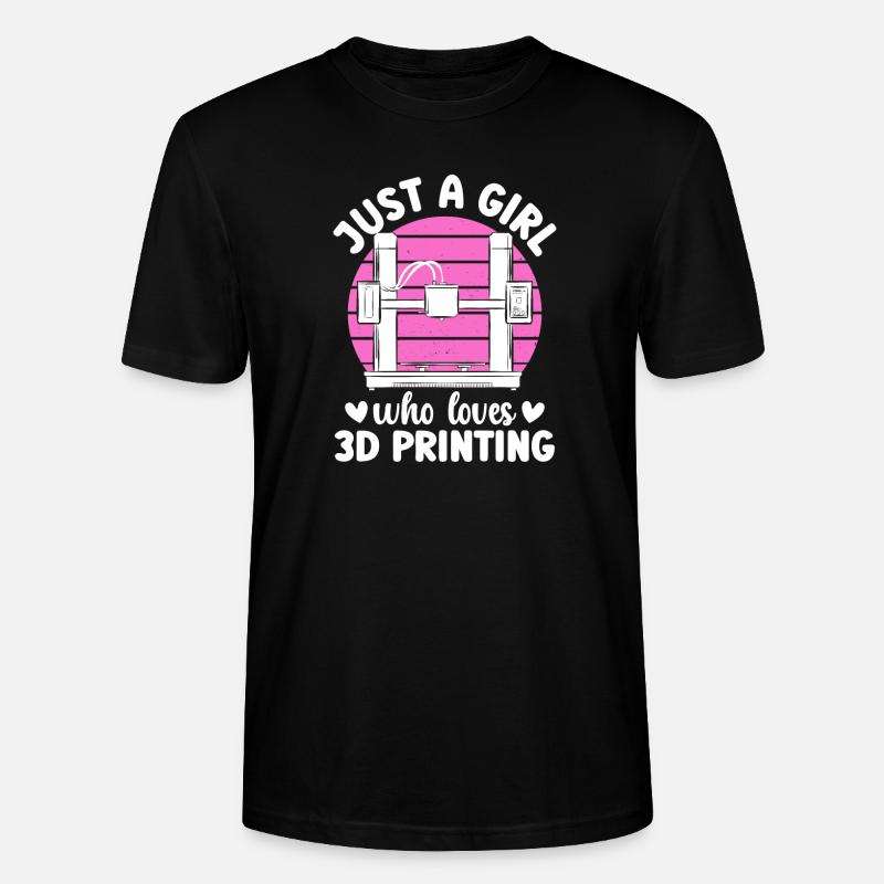 3D Printer 3D Printing - Stanley/Stella CRAFTER Unisex Organic T-Shirt - black