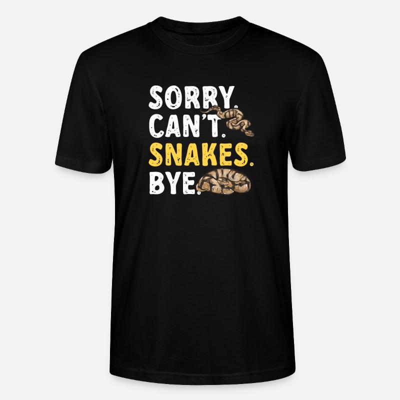 Ball Python Snake King Python - T-shirt bio CRAFTER Stanley Stella Unisexe - noir
