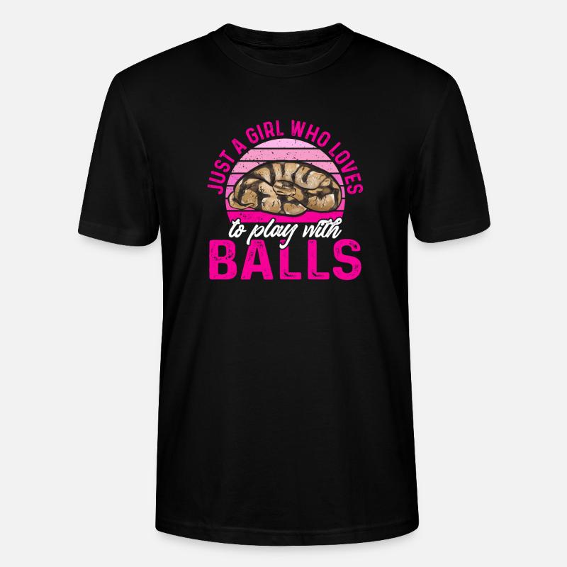 Ball Python Snake King Python - T-shirt bio CRAFTER Stanley Stella Unisexe - noir