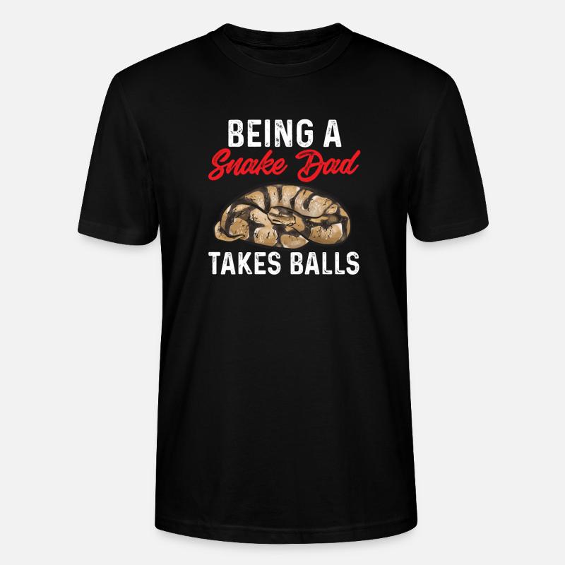 Python royal Serpent Roi Python - T-shirt bio CRAFTER Stanley Stella Unisexe - noir