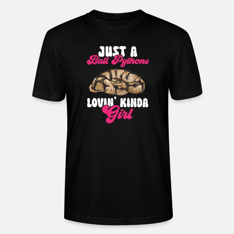 Ball Python Snake King Python - T-shirt bio CRAFTER Stanley Stella Unisexe - noir
