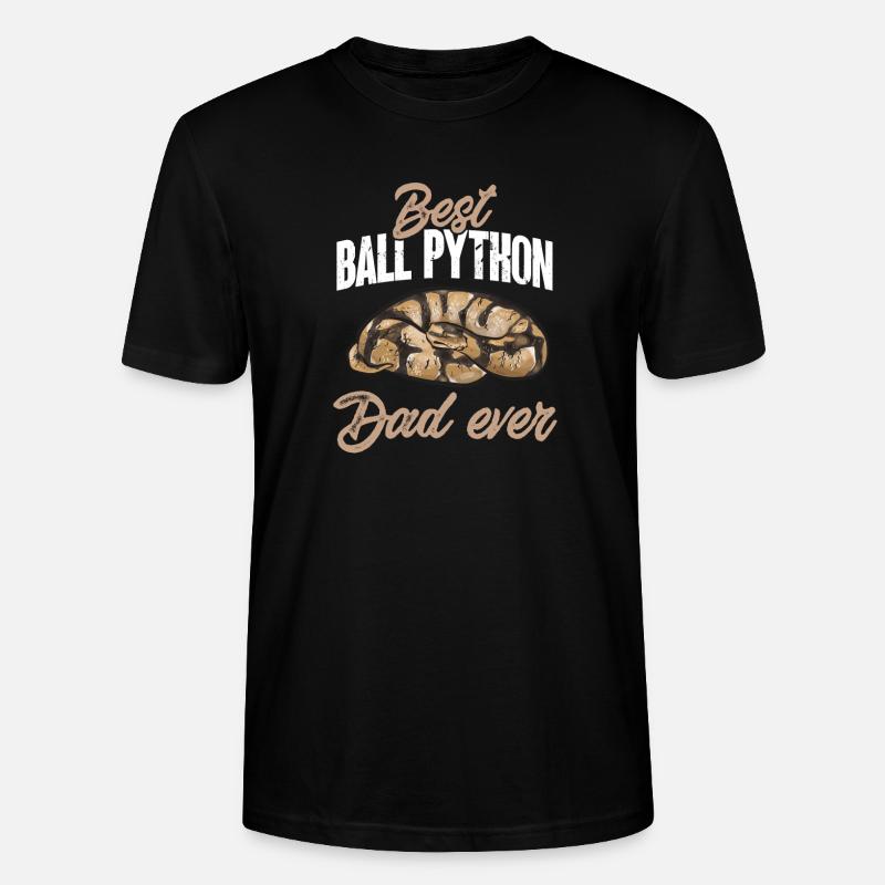 Ball Python Snake King Python - T-shirt bio CRAFTER Stanley Stella Unisexe - noir