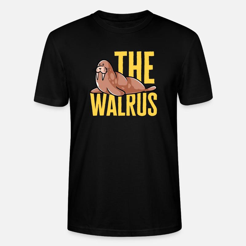 Walross - Stanley/Stella Unisex Bio-T-Shirt CRAFTER - Schwarz