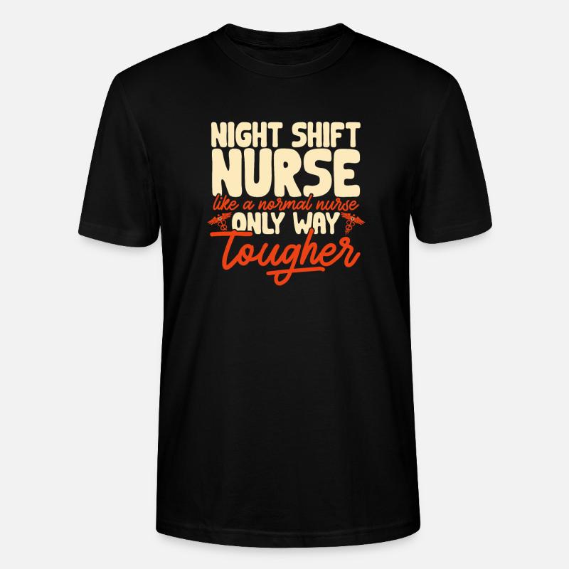 Infirmière de nuit - T-shirt bio CRAFTER Stanley Stella Unisexe - noir
