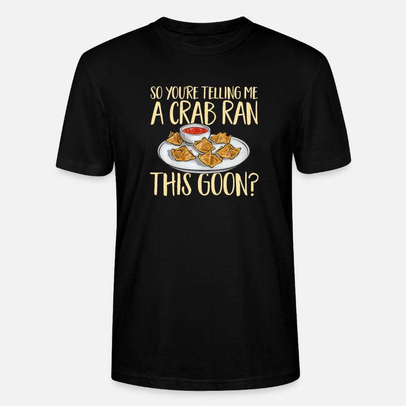Krabben Rangoon Crab Rangoon - Stanley/Stella Unisex Bio-T-Shirt CRAFTER - Schwarz