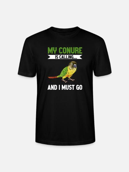 Molina Parakeet Parrot Bird Parakeet - Stanley/Stella CRAFTER Unisex Organic T-Shirt - black