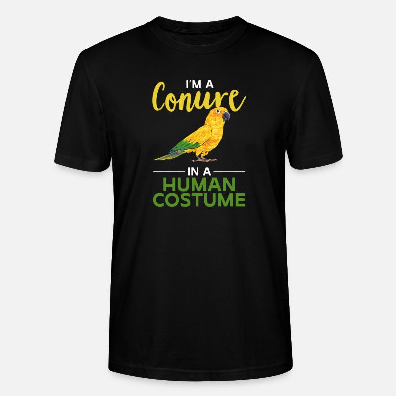Perruche Perroquet Perruche Oiseau - T-shirt bio CRAFTER Stanley Stella Unisexe - noir