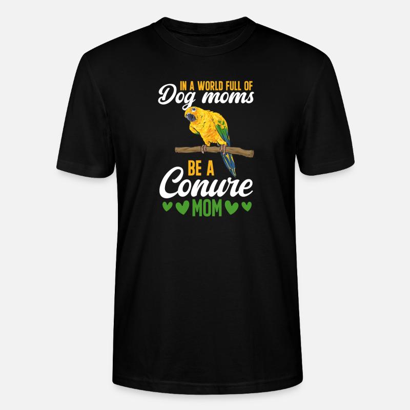 Perruche Perroquet Perruche Oiseau - T-shirt bio CRAFTER Stanley Stella Unisexe - noir
