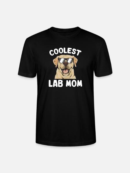 Yellow Labrador Retriever - Stanley/Stella CRAFTER Unisex Organic T-Shirt - black