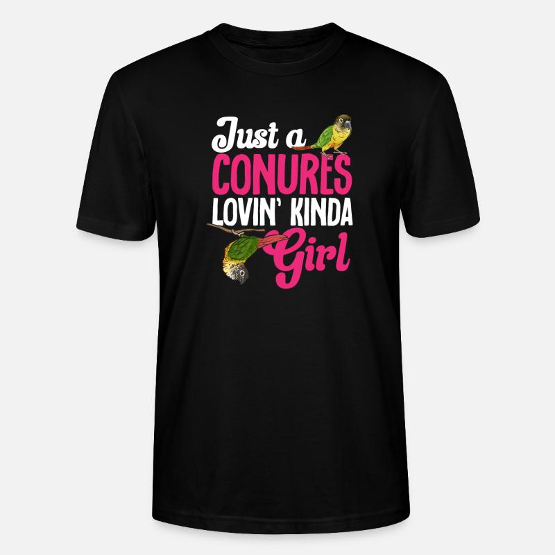 Perruche Molina Perroquet Perruche oiseau - T-shirt bio CRAFTER Stanley Stella Unisexe - noir