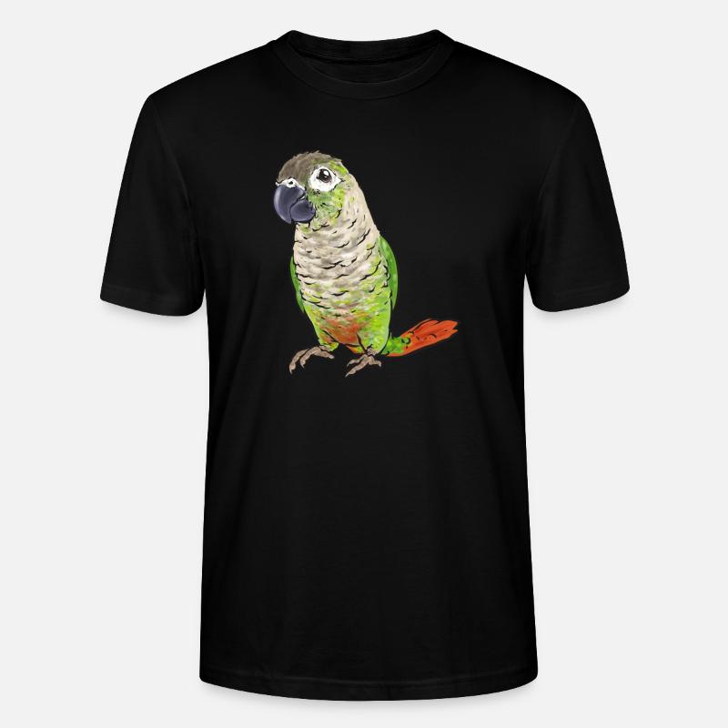 Perruche Molina Perroquet Perruche oiseau - T-shirt bio CRAFTER Stanley Stella Unisexe - noir