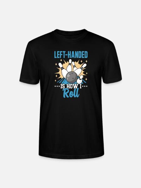 Bowling Left-handed Left-handed bowler - Stanley/Stella CRAFTER Unisex Organic T-Shirt - black