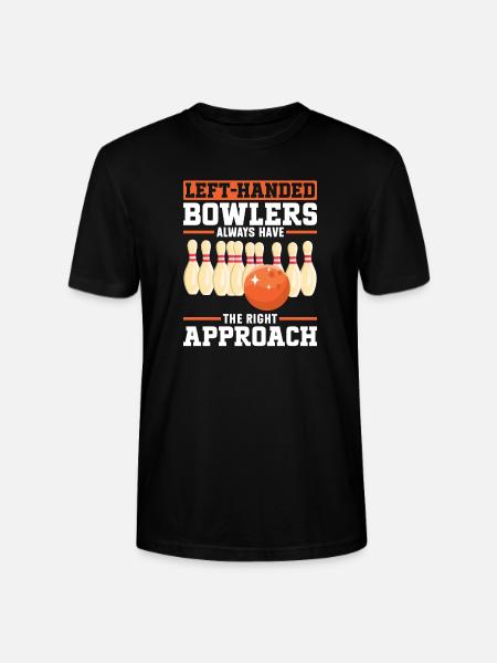 Bowling Left-handed Left-handed bowler - Stanley/Stella CRAFTER Unisex Organic T-Shirt - black