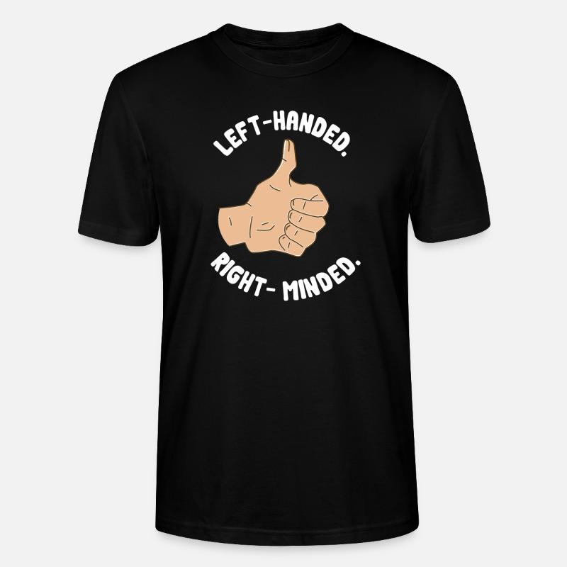 Linkshänder - Stanley/Stella Unisex Bio-T-Shirt CRAFTER - Schwarz