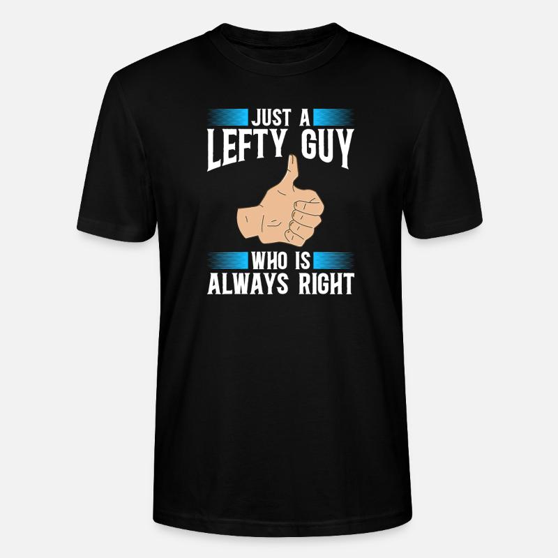 Linkshänder - Stanley/Stella Unisex Bio-T-Shirt CRAFTER - Schwarz