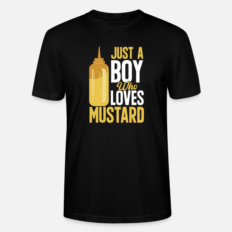 Senf Mustard - Stanley/Stella Unisex Bio-T-Shirt CRAFTER - Schwarz