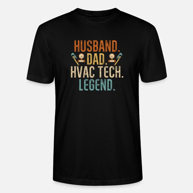 Heizung Klima Lüftung Techniker - Stanley/Stella Unisex Bio-T-Shirt CRAFTER - Schwarz