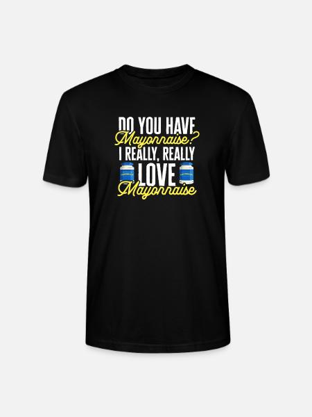 Mayonnaise - Stanley/Stella CRAFTER Unisex Organic T-Shirt - black