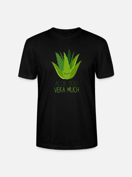 Aloe You Vera Much Déclaration d’amour Jeu de parole - T-shirt bio CRAFTER Stanley Stella Unisexe - noir
