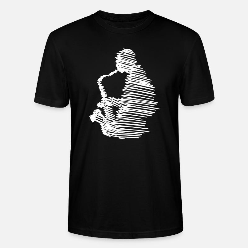 saxophoniste - T-shirt bio CRAFTER Stanley Stella Unisexe - noir