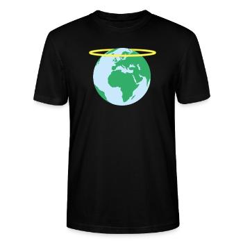 terre sainte!? - T-shirt bio CRAFTER Stanley Stella Unisexe - noir - Devant - Alina (178cm) & Michal (187cm)