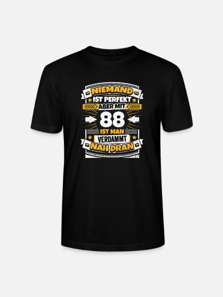 Lustiger Spruch 88. Geburtstag - Stanley/Stella Unisex Bio-T-Shirt CRAFTER - Schwarz