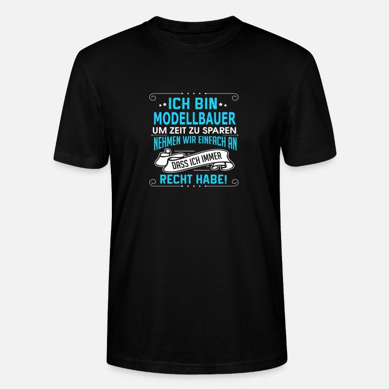 MODELLBAUER - Stanley/Stella Unisex Bio-T-Shirt CRAFTER - Schwarz