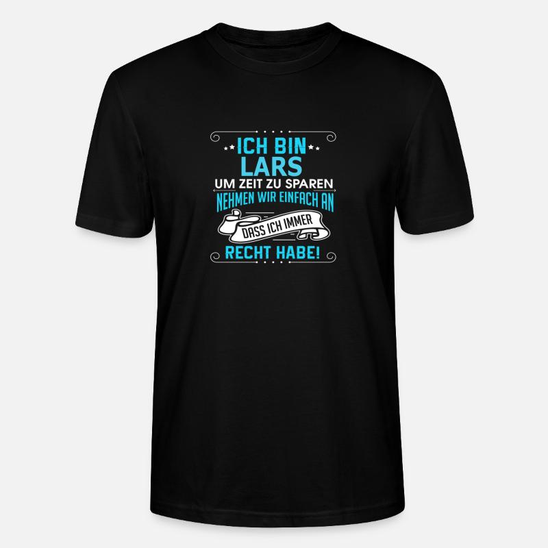 LARS - Stanley/Stella Unisex Bio-T-Shirt CRAFTER - Schwarz