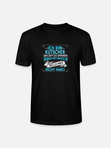KUTSCHER - Stanley/Stella Unisex Bio-T-Shirt CRAFTER - Schwarz