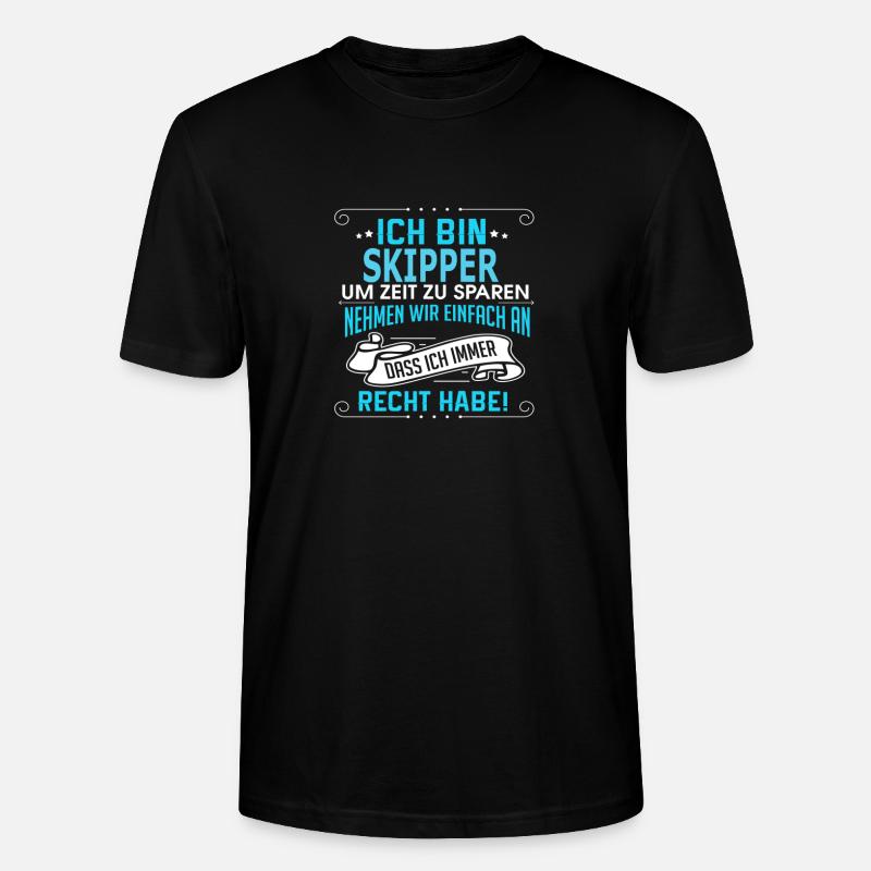 SKIPPER - Stanley/Stella Unisex Bio-T-Shirt CRAFTER - Schwarz